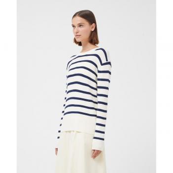 Jersey de mujer de punto con estampado de rayas