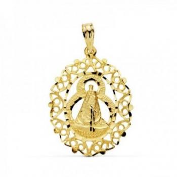 Colgante Inmaculada Romero Virgen de la Cabeza Oro 18k