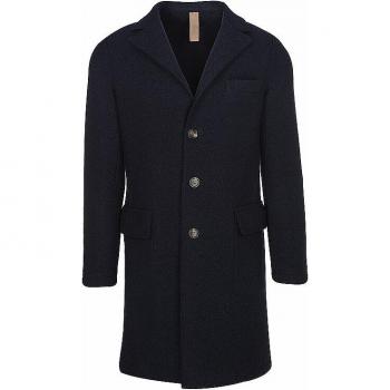 Eleventy Cappotto blu scuro in lana vergine Taglia 52