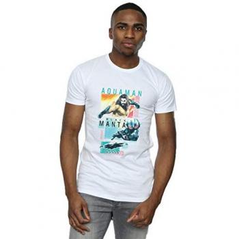 DC Comics Aquaman T‑Shirt, 2XL, White