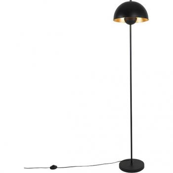 QAZQA Magnax Industrial Floor Lamp (Black/Gold) – 160 cm