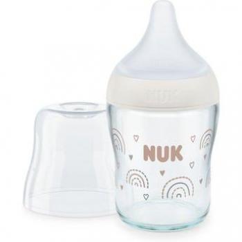 Soft‑Silicone Babyflasche NUK Perfect Match – 120 ml – Regenbogenfarben