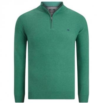 FYNCH-HATTON Strickpullover Herren Pullover mit Troyer-Kragen