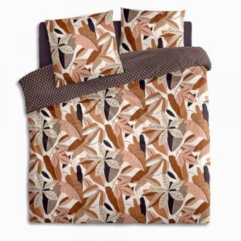 Parure de lit 240x220 cm Elba terracotta en coton