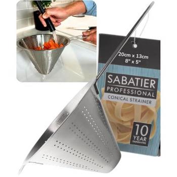 Sabatier UltraClear 20cm Stainless Conical Strainer