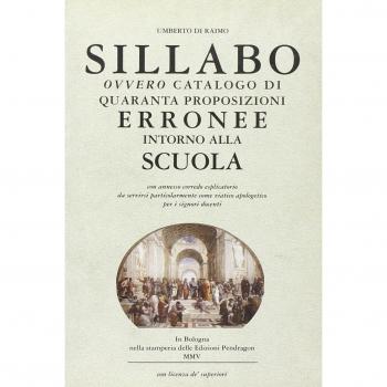 Sillabo ovvero catalogo di quaranta proposizioni erronee intorno alla scuola