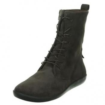 Think! Schnürstiefelette in Braun (Mocca) – Veloursleder