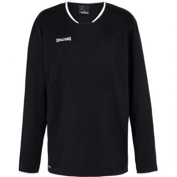Spalding Move Youth Basketball Long Sleeve Shirt – Black