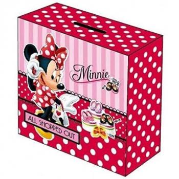 Scatola Regalo in Legno Naturale a Tema Minnie Mouse