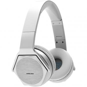 Bluetooth‑Wireless Kopfhörer VEENAX HS3 2‑in‑1: Lautsprecher + Over‑Ear Design – Silber