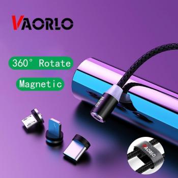 Caricatore VAORLO 360° Oro, Cavo Type‑C Magnetico, Organizer, iPhone/Xiaomi/Huawei
