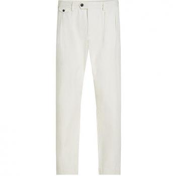 Pantalone Greenwicher bianco Tommy Hilfiger con pieghe e taglio regular fit