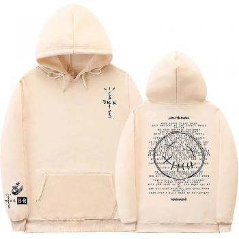 Sudadera con capucha de vellón Cactus Jack logotipo reversible tamaño S