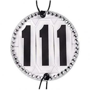 Round Crystal Head Number (White) – Waldhausen – One Size