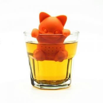 Té Colador Silicona Gato Plutus 100% Alimenticio