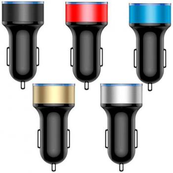 Cargador de Auto Dual USB 3.1A con Display LED