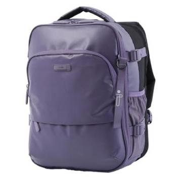 Mochila Viaje Cabina, Modelo City, Capacidad 16L, Mochila Ordenador Portátil 16 Pulgadas, Compartimento Principal Amplio, Bolsillos Botella, Organizador Sencillo, Color Montana Grape