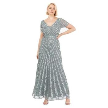 Classic Teal Stripe Maxi Attire