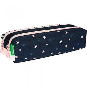 Sac à dos en toile imperméable avec deux compartiments séparés Tanns Les Fantaisies Jodie Bleu Marine