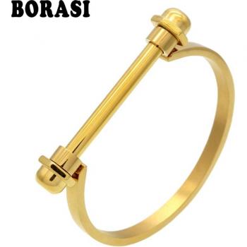Brazalete “Oro y Tuerca”