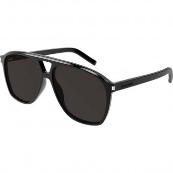 Saint‑Laurent SL 596 DUNES – Pilote en acétate noir