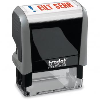 Trodat Automatic Text Stamp Office Printy 4.0 4912 EILT SEHR, Ink Size: 42mm x 12mm, Self-Inking (81848)