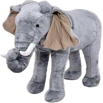 Extra Large Grey Plush Elephant