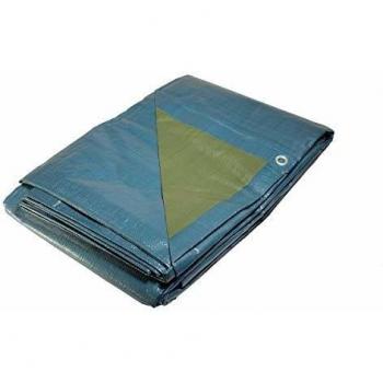 Bâche de protection bleue et verte 5 x 8 m