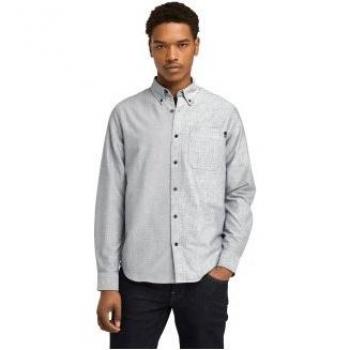 Timberland Gray Pocket Oxford Shirt for Men