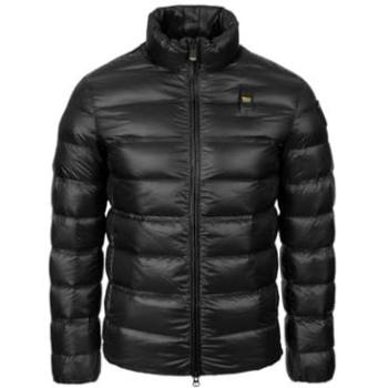 Trapunto Blauer Piumino Uomo Nera Collo Coreano