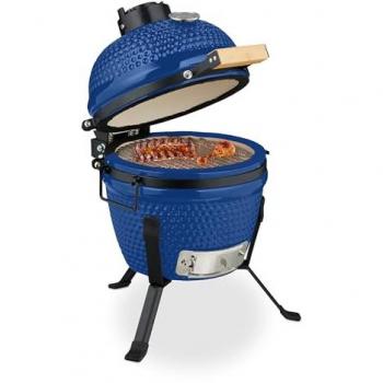 Grillade fumoir Relaxdays en céramique, modèle Kamado Ø 26 cm