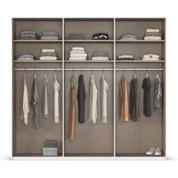 Schlafzimmerschrank EVELYN in braun (asteiche)