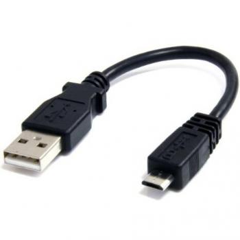 USB 2.0 Datenkabel 15 cm – Micro‑B Endstück