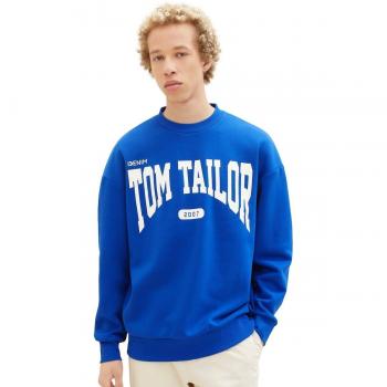 Felpa Tom Tailor Blu Reale Relaxed L
