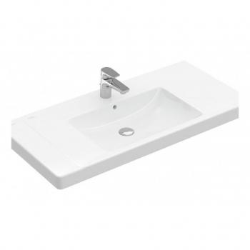 Villeroy & Boch Subway 2.0 Schrankwaschtisch 1 Hahnloch Überlauf 800 x 475 x 175 mm Weiß Alpin CeramicPlus