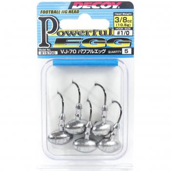Egg Football Jighead 1/0 von Decoy
