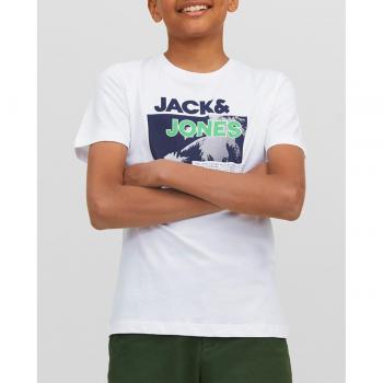 Camiseta Jack & Jones para Niños en Color Blanco
