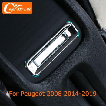 ABS Chrome Door Handle Cover Trim for Peugeot Armrest Box
