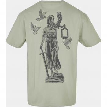 Mister Tee Men's Justice Oversized T-shirt in Soft Salvia 2XL