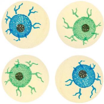 Eyeball Jet Balls with Glow in the Dark Feature, Halloween Themed (Pack of 12)