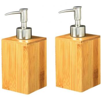 Distributeur de lotion liquide en bambou