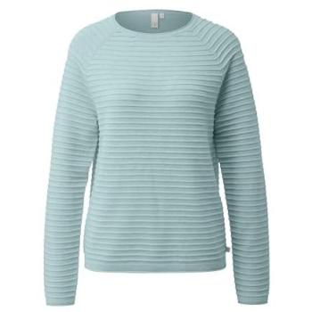 Light Petrol Viskosemix Pullover – Damen, Rollkante, Obermaterial 65 % Poly, 35 % Viskose