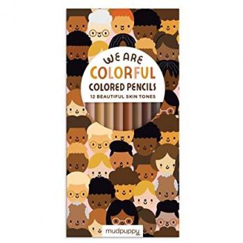 We Are Colorful Skin Tone Colored Pencils by Mudpuppy