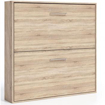 Lit Escamotable 80x200 Sophia Superposé Noyer-Gris