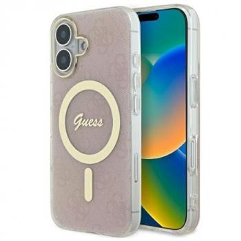 Gucci‑Style Coque iPhone 16 6.1  – Rose