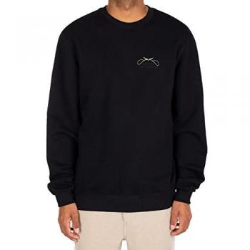 Men's Black Bonsigh Crew Neck Sweater