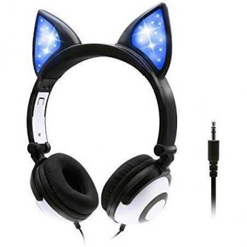 Cuffie ONTA per Bambini con Gattino e LED