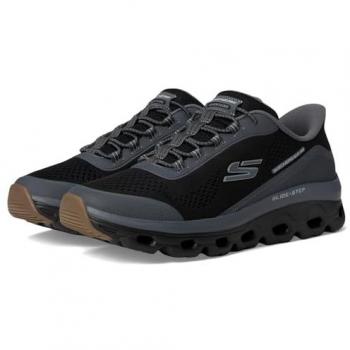 Men’s Skechers Glide-Step Slip‑In Shoes – Black Charcoal (10.5)