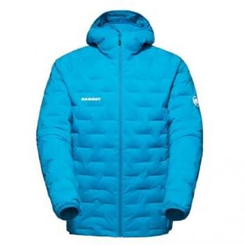 Giacca Mammut Sender In Hoodie Blu Glacier