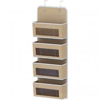 Soporte para Puertas de Cocina Transparente de 4 Secciones